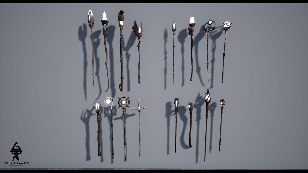 Media 1 for listing ROG Magical Two-Handed Staffs