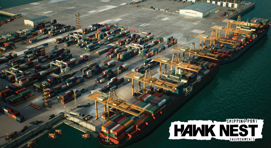 Haslet Container Port HAWKNEST - Shipping Port (Modular) | Fab