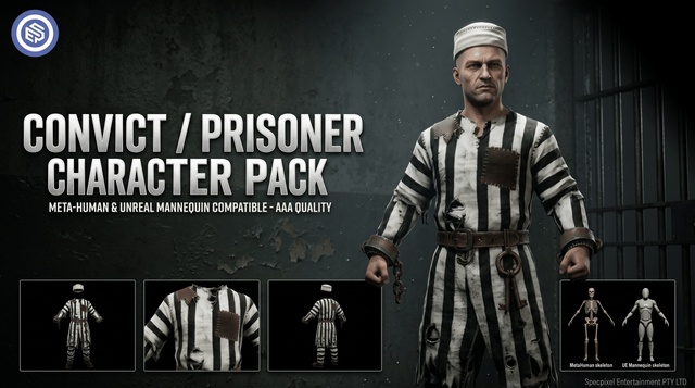 Convict / Prisoner Character Pack