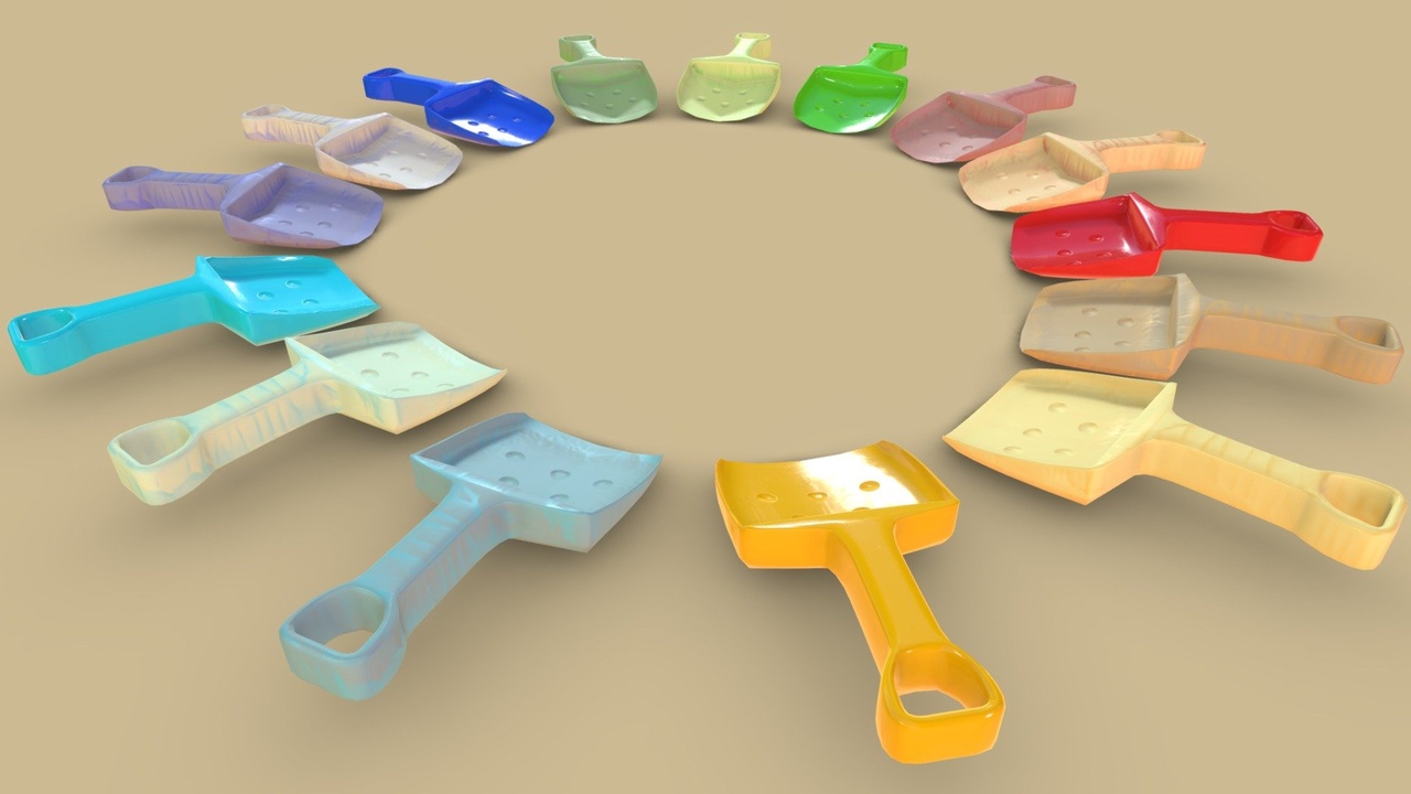 Media 1 for listing Beach Toy Shovel Pack