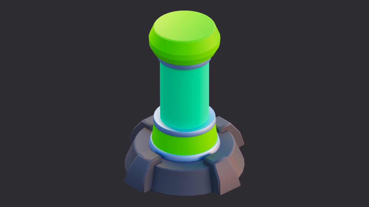 Media 1 for listing Low Poly Sci-Fi Tube