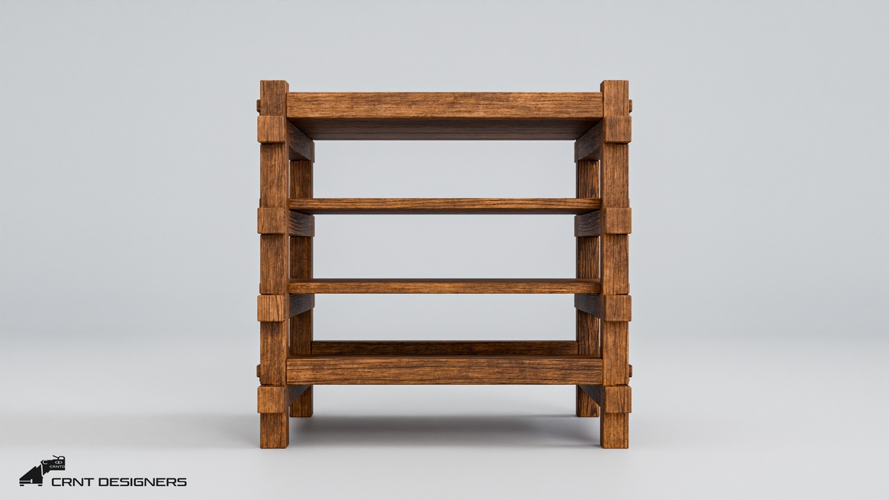Media 1 for listing Medieval Wooden Storage Rack - UE4 And UE5 Optimized - Lowpoly 3D model
