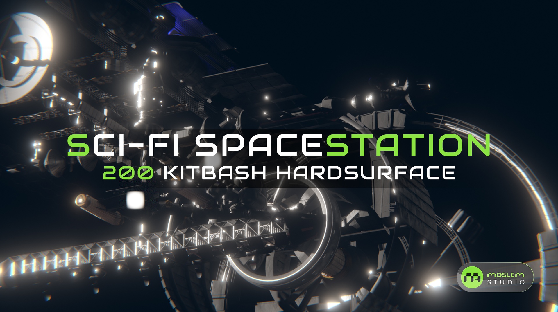 出品200 hardsurface SPACE STATION KITBASH VOL 01のメディア1