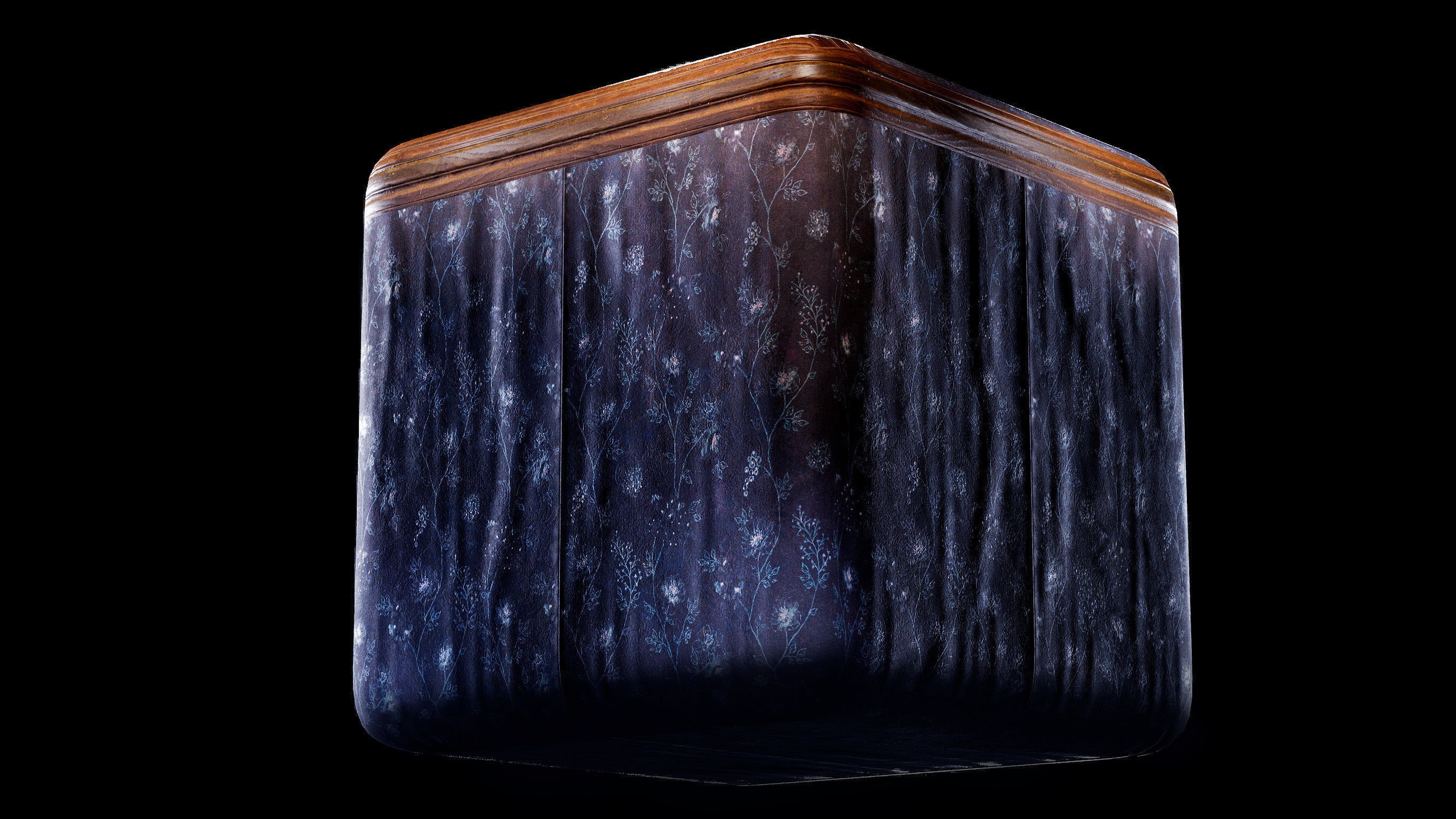 Media 1 for listing Vintage Black Wallpaper 01