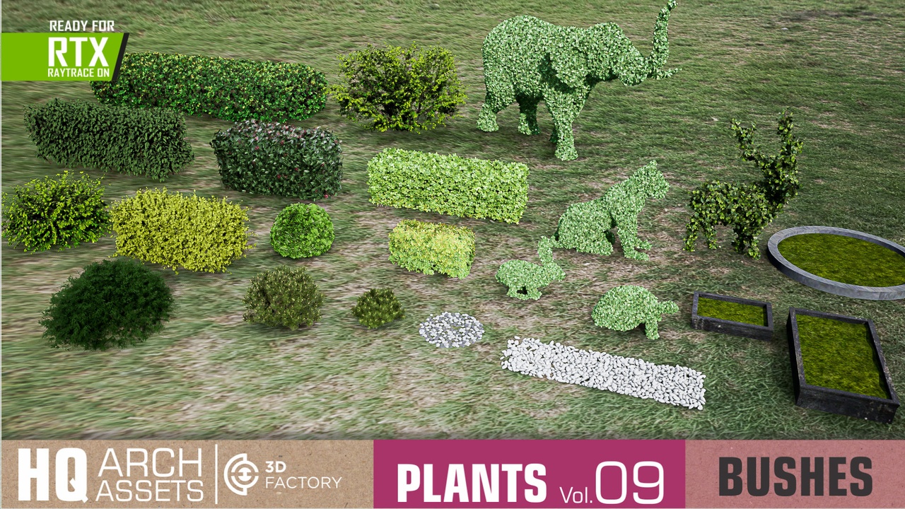 Media 1 for listing HQ Plants Vol. 9 ( Bushes )