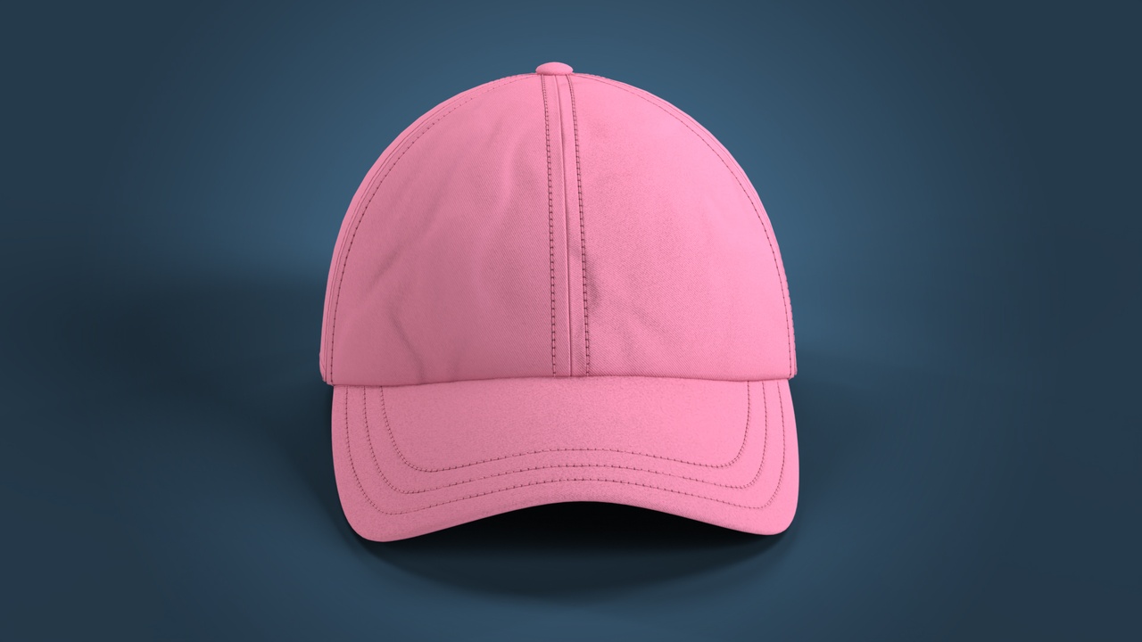 Media 1 for listing Pink Cotton Baseball cap