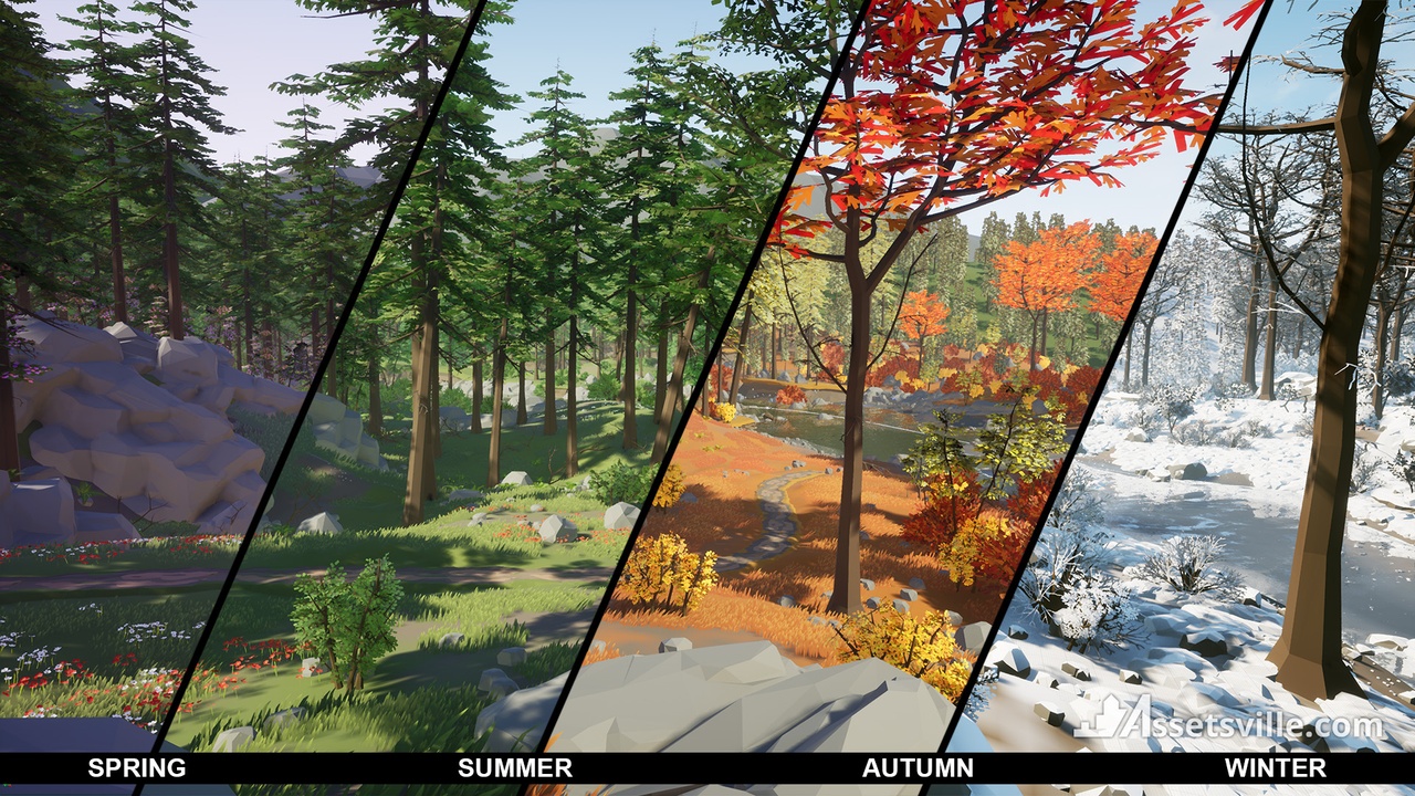 Media 1 for listing Assetsville Nature Pack - 4 Seasons