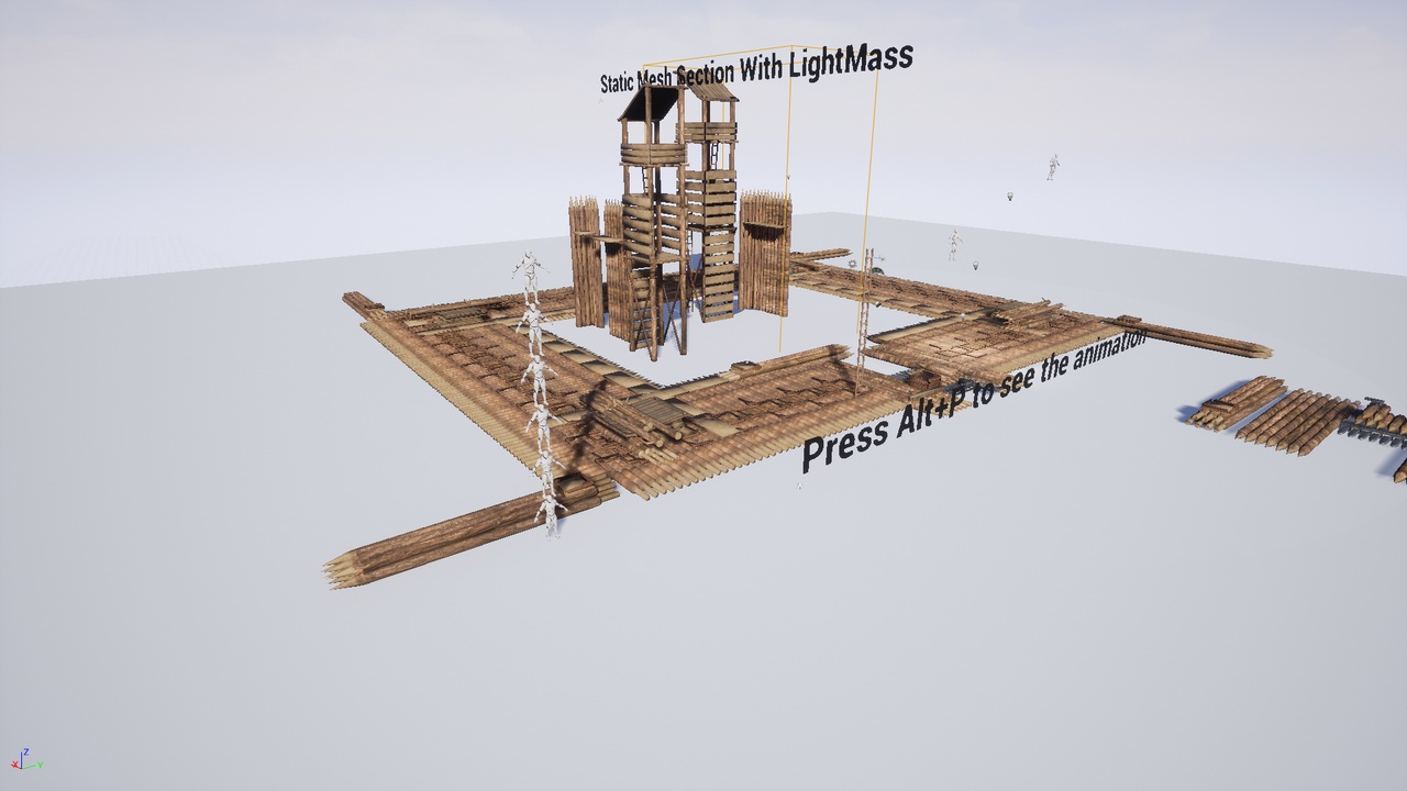 Media 1 for listing Assembly, Animated Medieval Fort