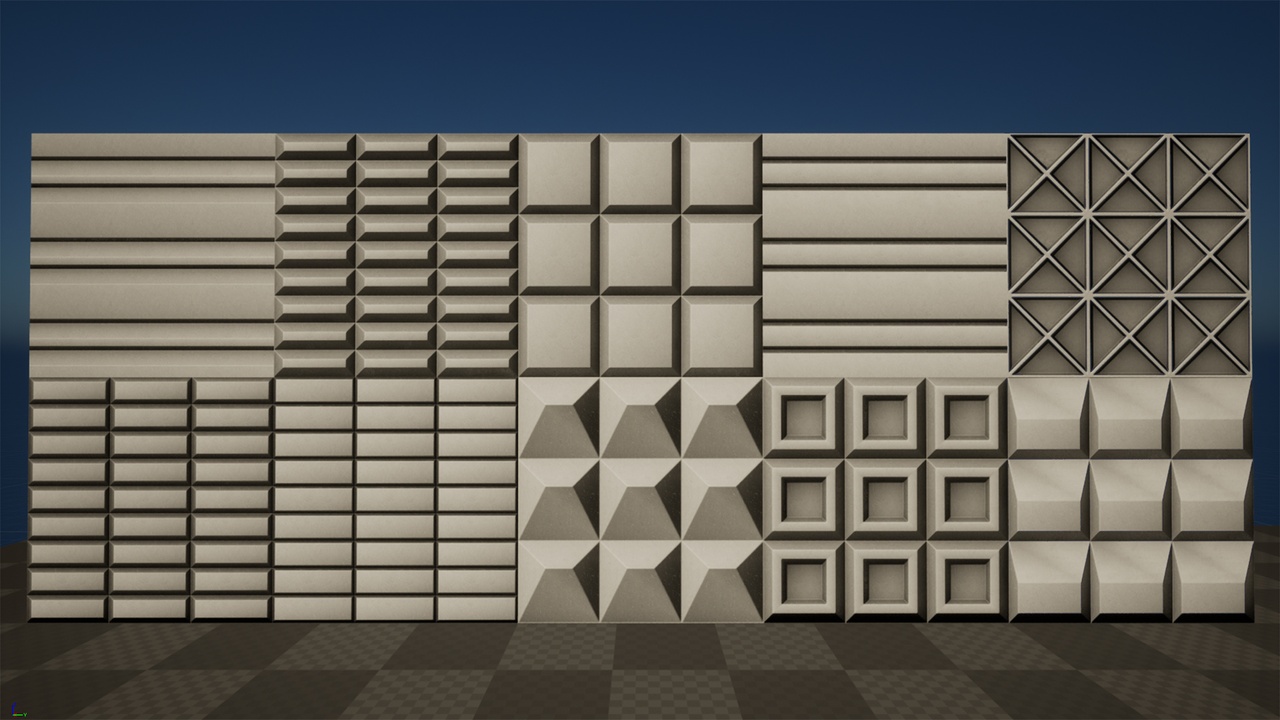 Simple Concrete Forms Material Pack 제품 등록을 위한 미디어 1개
