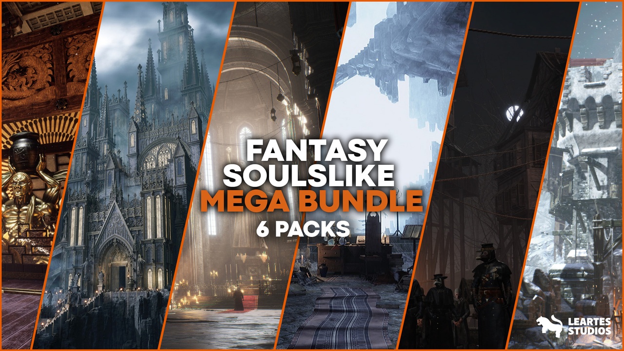Media 1 for listing Fantasy Soulslike Environments Megabundle ( Fantasy Soulslike Soulslike Bundle )