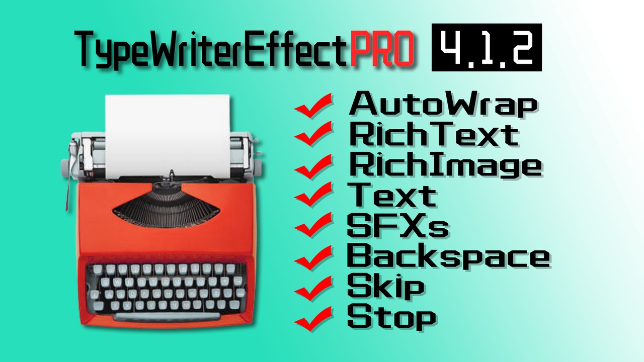 Typewriter Effect Pro - UMG, Auto-wrap, Rich Text, Rich Image | Fab