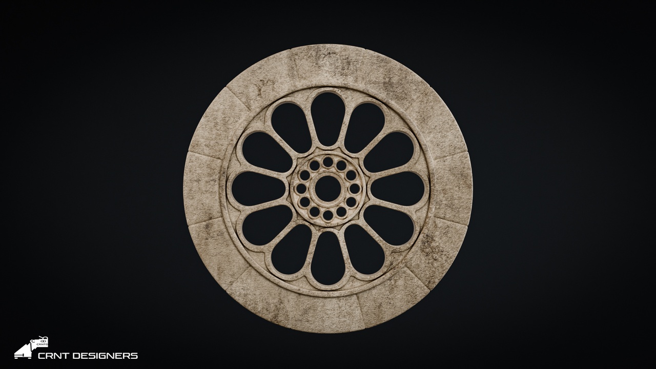 Media 1 for listing Gothic Rose Window Tracery 3D model