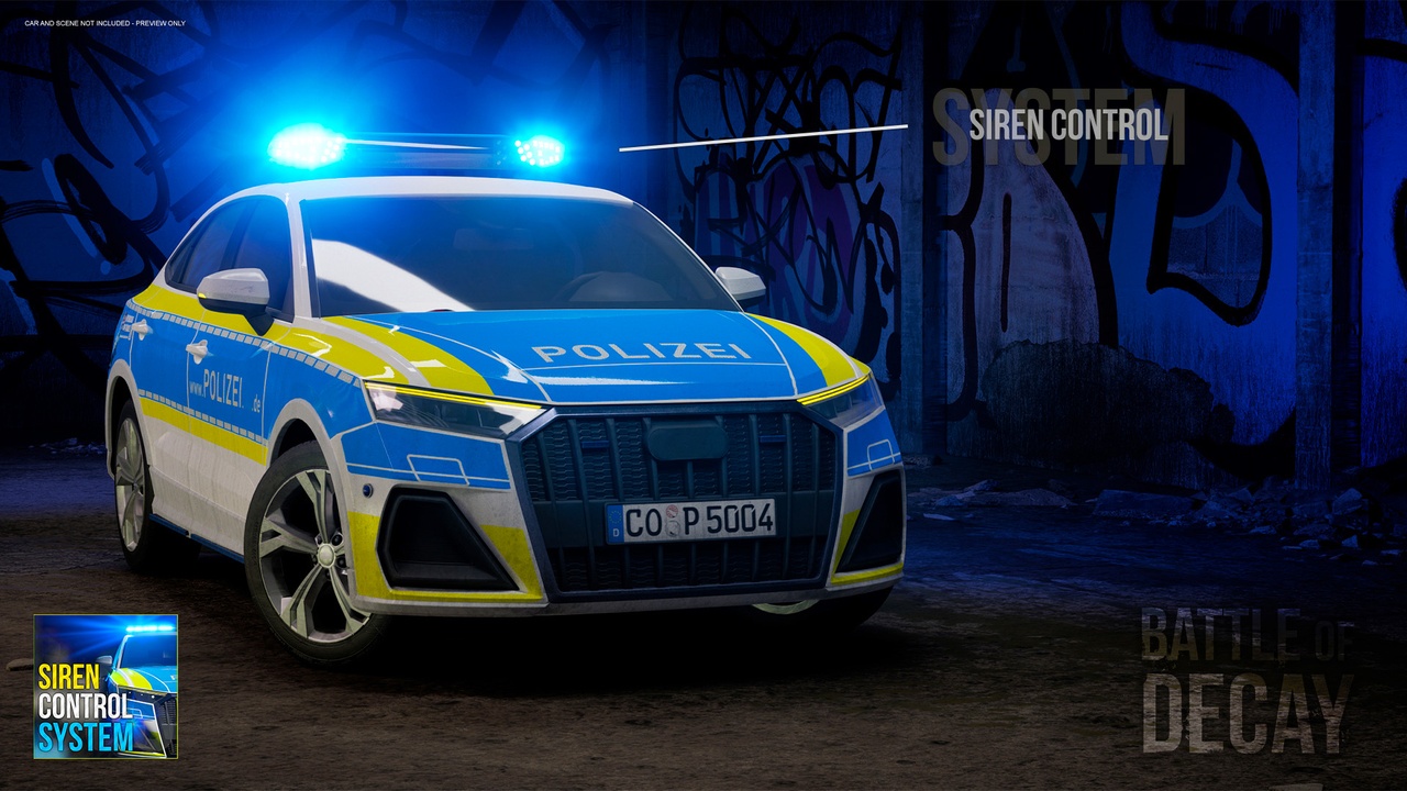 Siren Control System - Advanced Emergency Lights & Siren Control - (Multiplayer) 제품 등록을 위한 미디어 1개