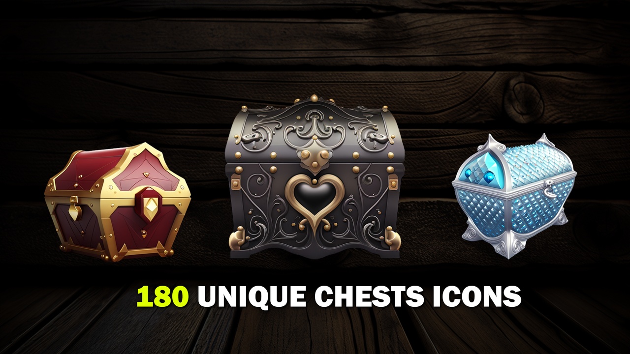 Media 1 for listing 180 Treasure Chests Set 2