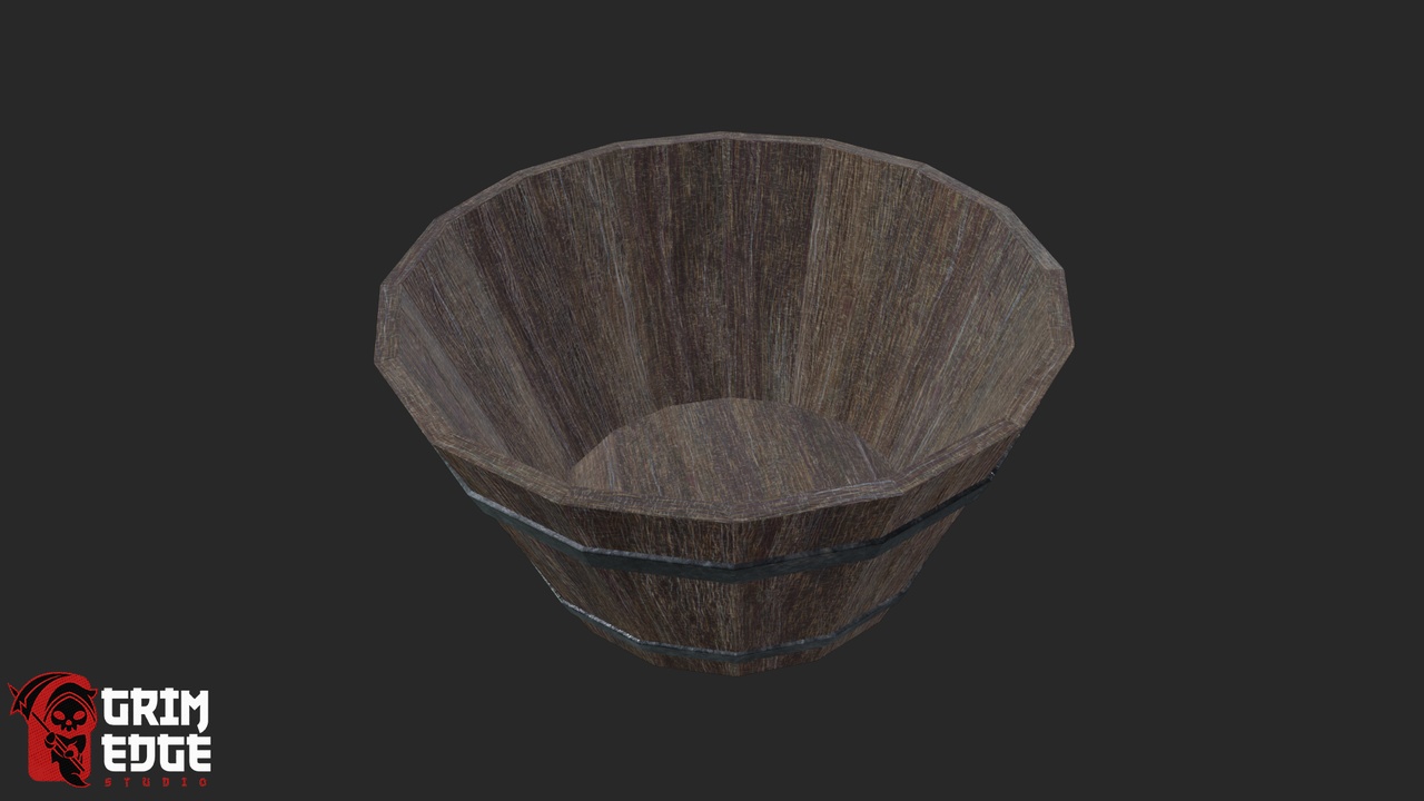 Media 1 for listing Medieval Food Stall Wooden bucket