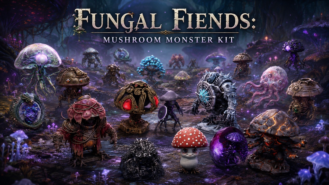 Media 1 for listing Fungal Fiends: Mushroom Monster Kit