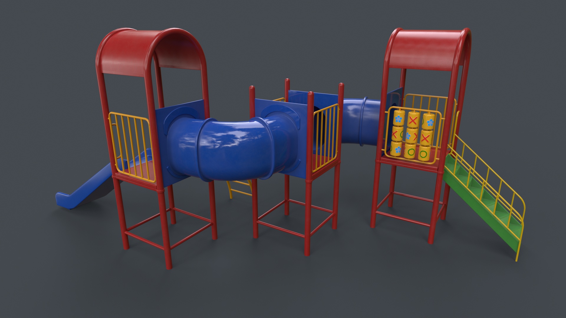 Playground Outdoor Jungle Gym 19 PBR | Fab