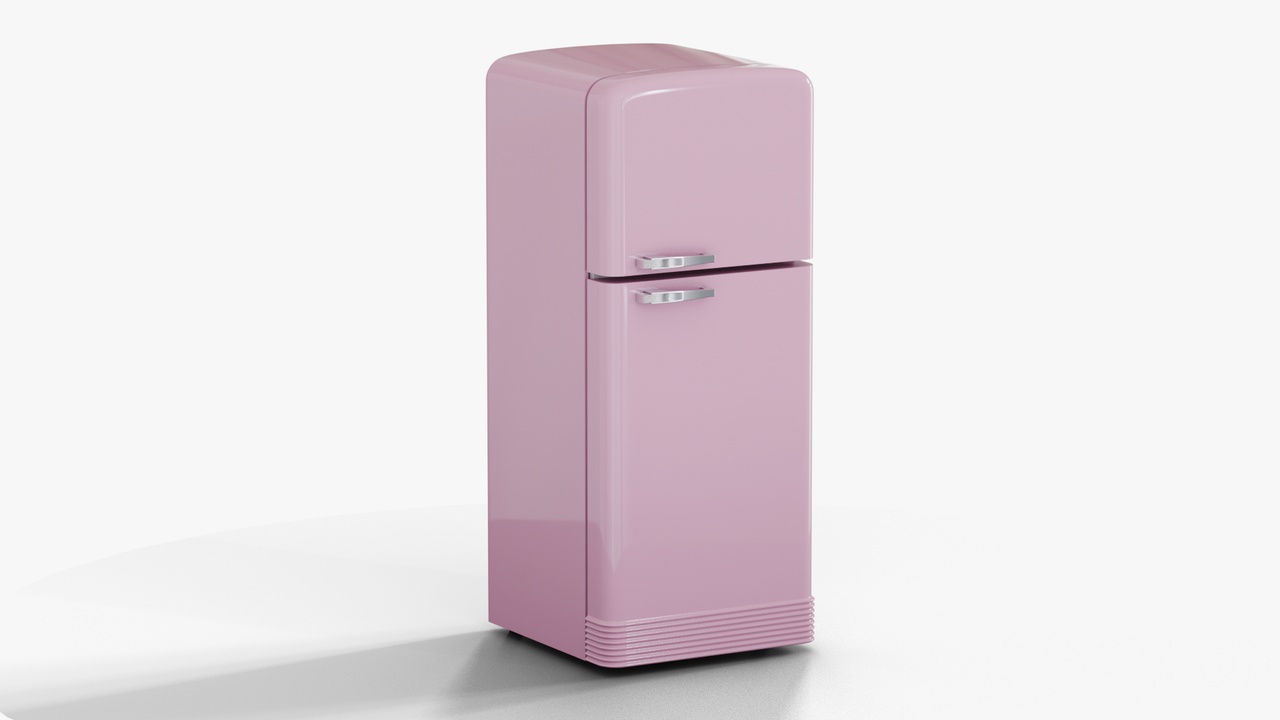 Media 1 for listing Retro Fridge Pink