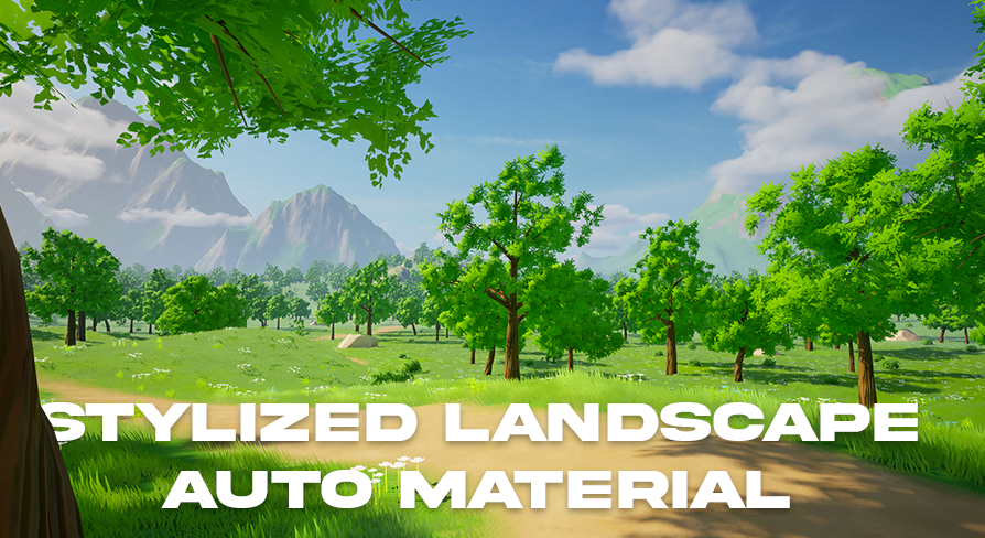 Stylized Automatic Landscape Material | Fab