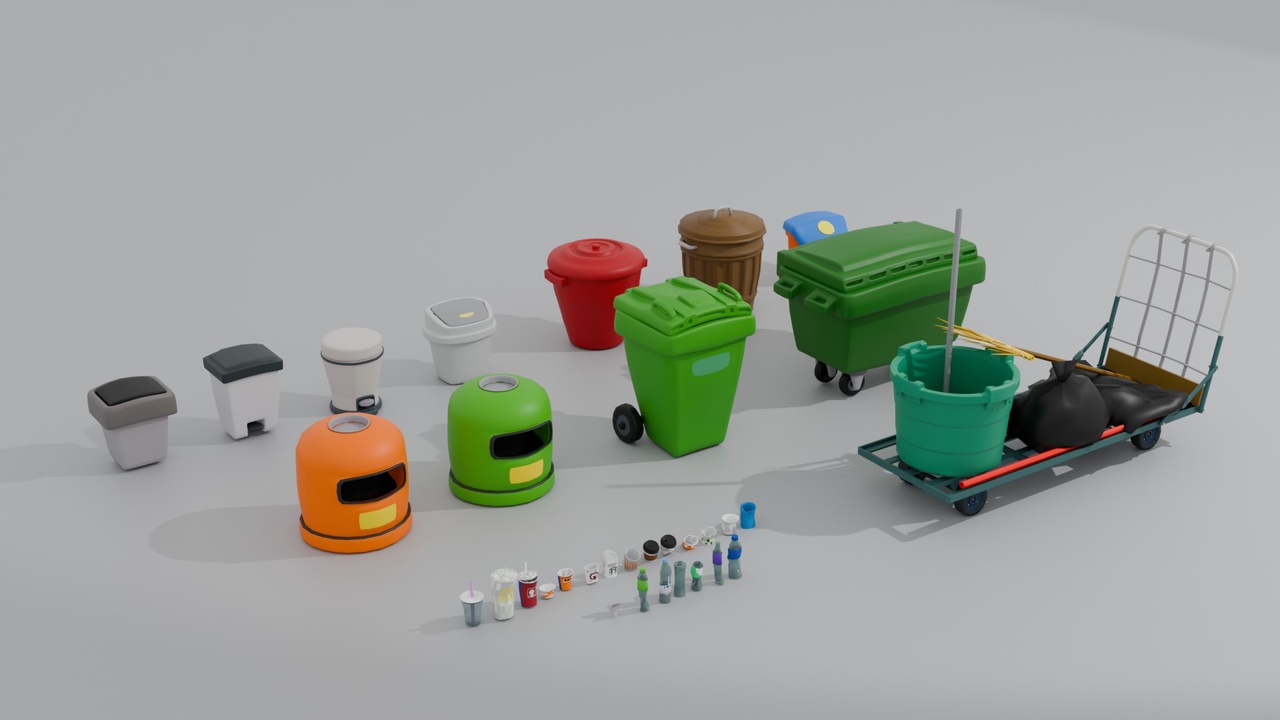 Media 1 for listing Hong Kong Rubbish Bin Pack