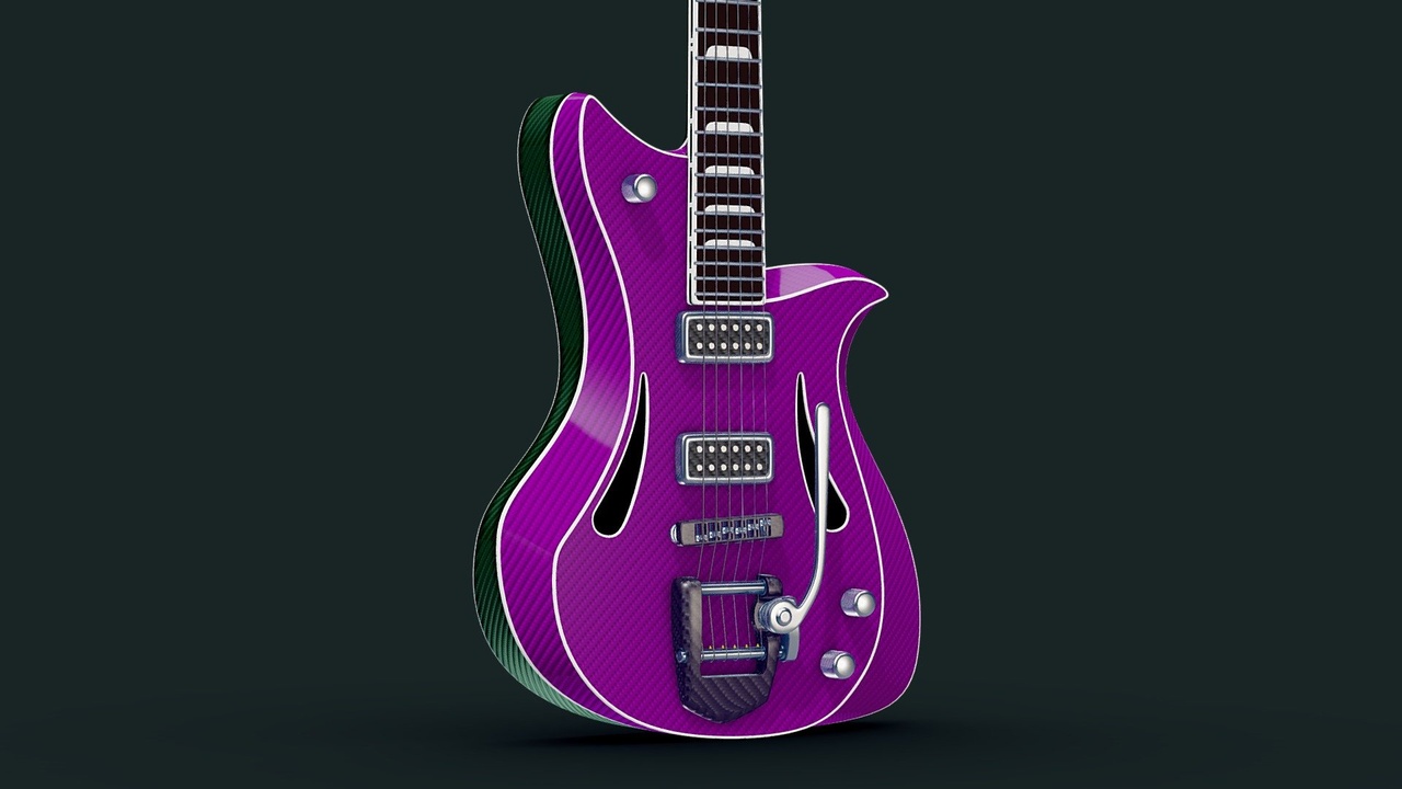 Media 1 for listing Hollowbody Carbon Guitar Concept