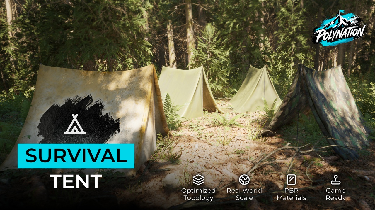 Media 1 for listing Camping Tent - PBR Game Ready
