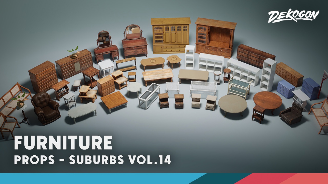 File multimediali per l'articolo Suburbs VOL.14 - Furniture (Nanite and Low Poly): 1