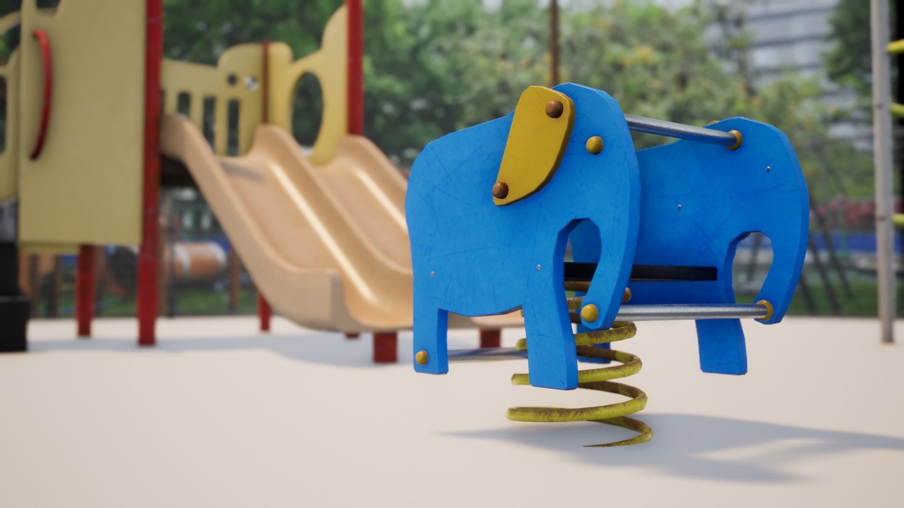 Media 1 for listing Old Playground Pack - Game-ready Playground assets
