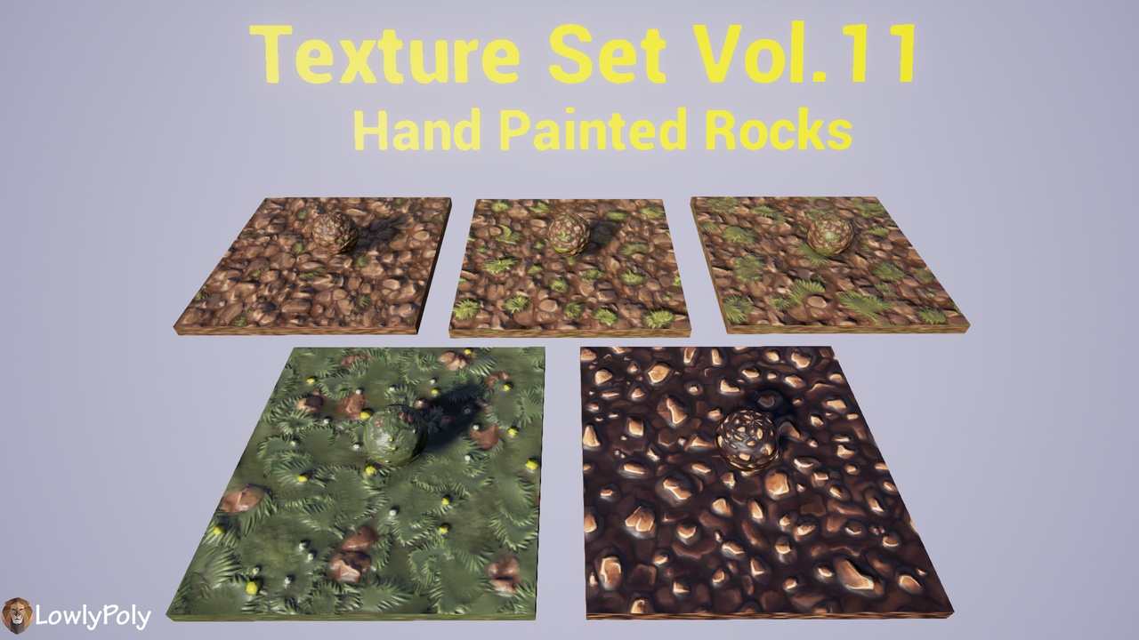 Media 1 for listing Rocks Vol.11 - Hand Painted Texture Pack
