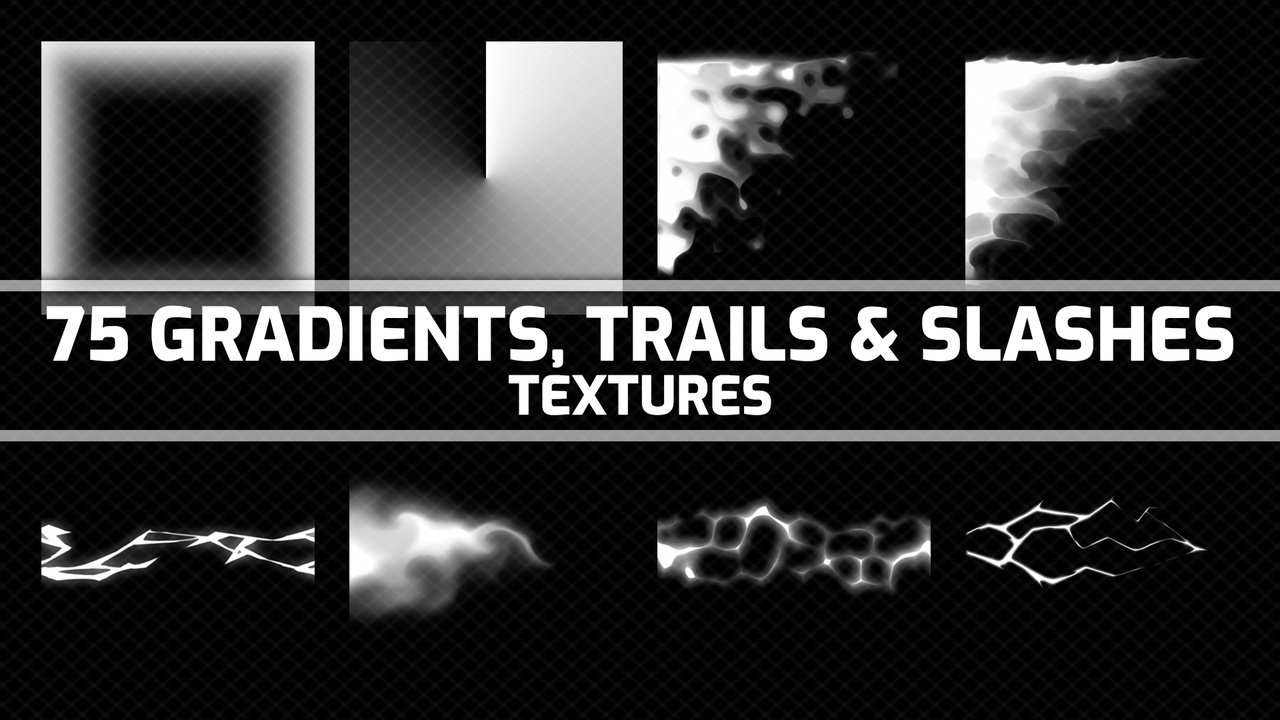 出品Trail, Slash and Gradient Texture Pack - 75 Textures for VFX & Shadersのメディア1