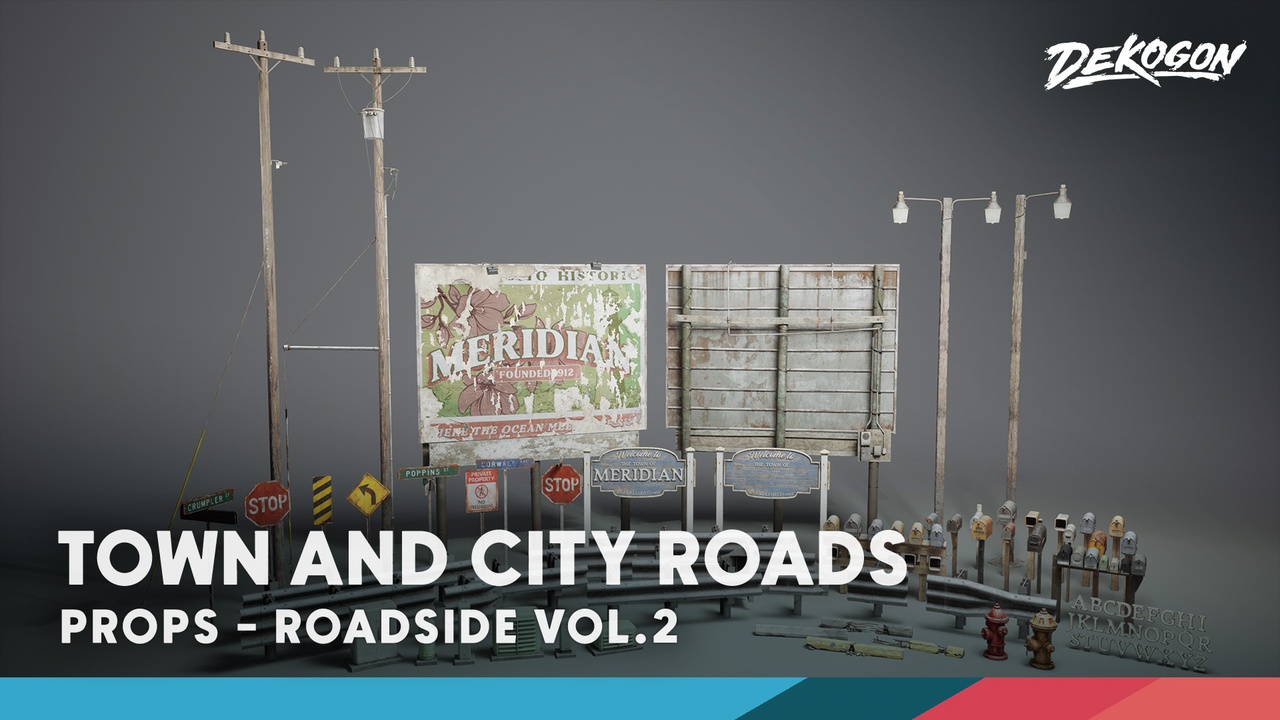 Media 1 for listing Roadside VOL.2 - Town and City (Nanite and Low Poly Versions)