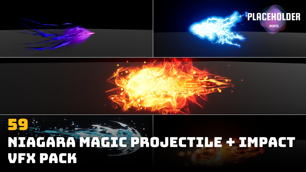 Niagara Magic Projectiles VFX | Fab