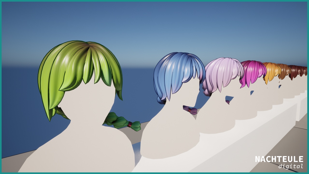 Media 1 for listing Stylized Hair Material