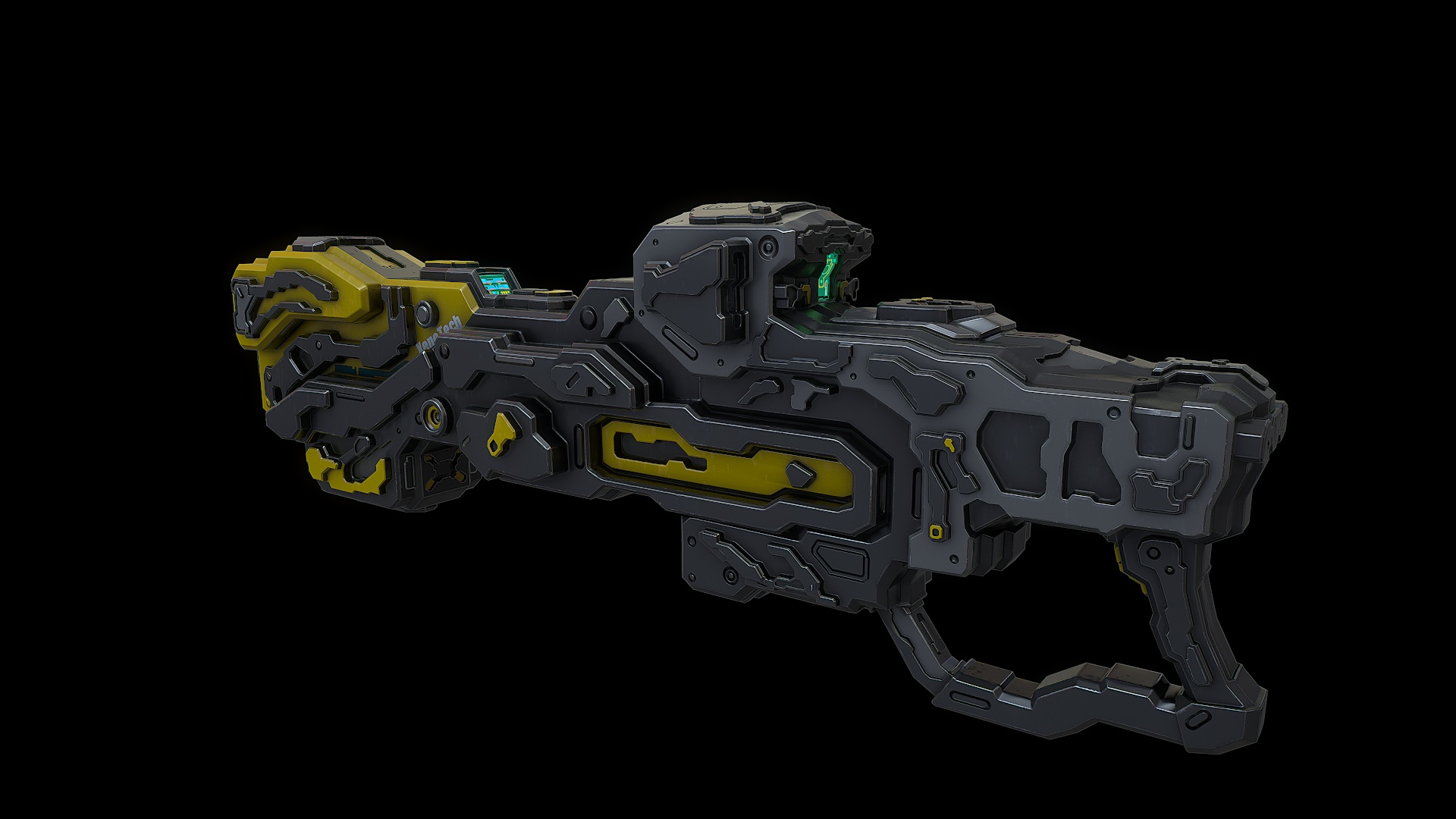 Sci fi EMP assault rifle | Fab