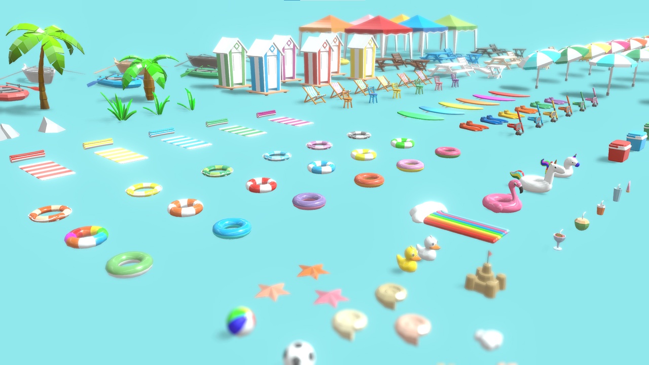 Media 1 for listing Props Pack - Summer Beach