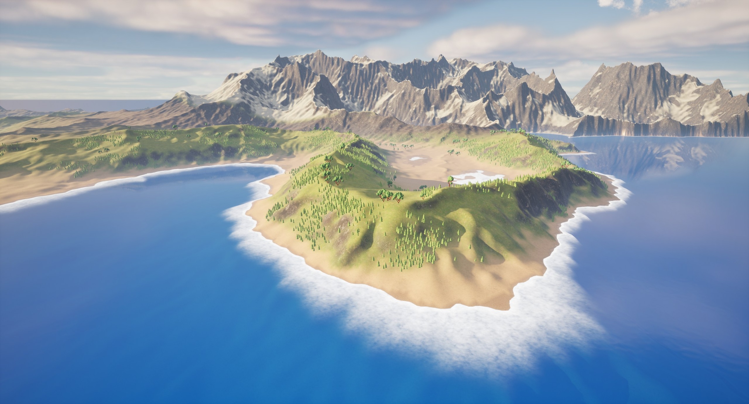 Media 1 for listing WorldGen - Infinite Procedural Terrain | Runtime Streaming | Multiplayer | UE5
