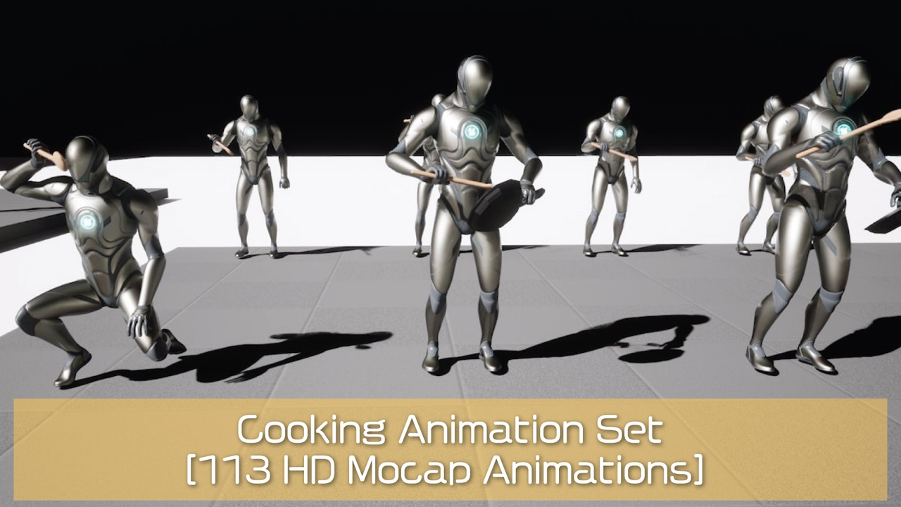 Media 1 for listing Cooking Animation Set [113 HD Mocap Animations]