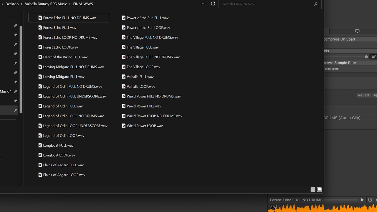 Media 1 for listing Valhalla - Fantasy RPG Music