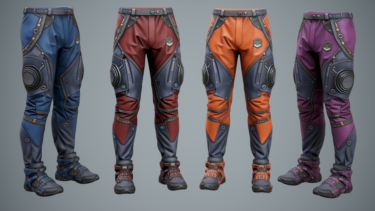 Media 1 for listing Sci-Fi Pants Sneakers P04