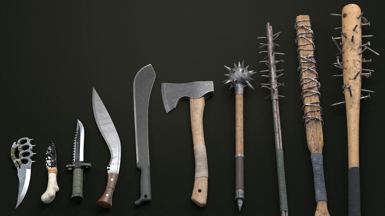 Media 1 for listing Post-apocalyptic Melee Weapons Low Poly