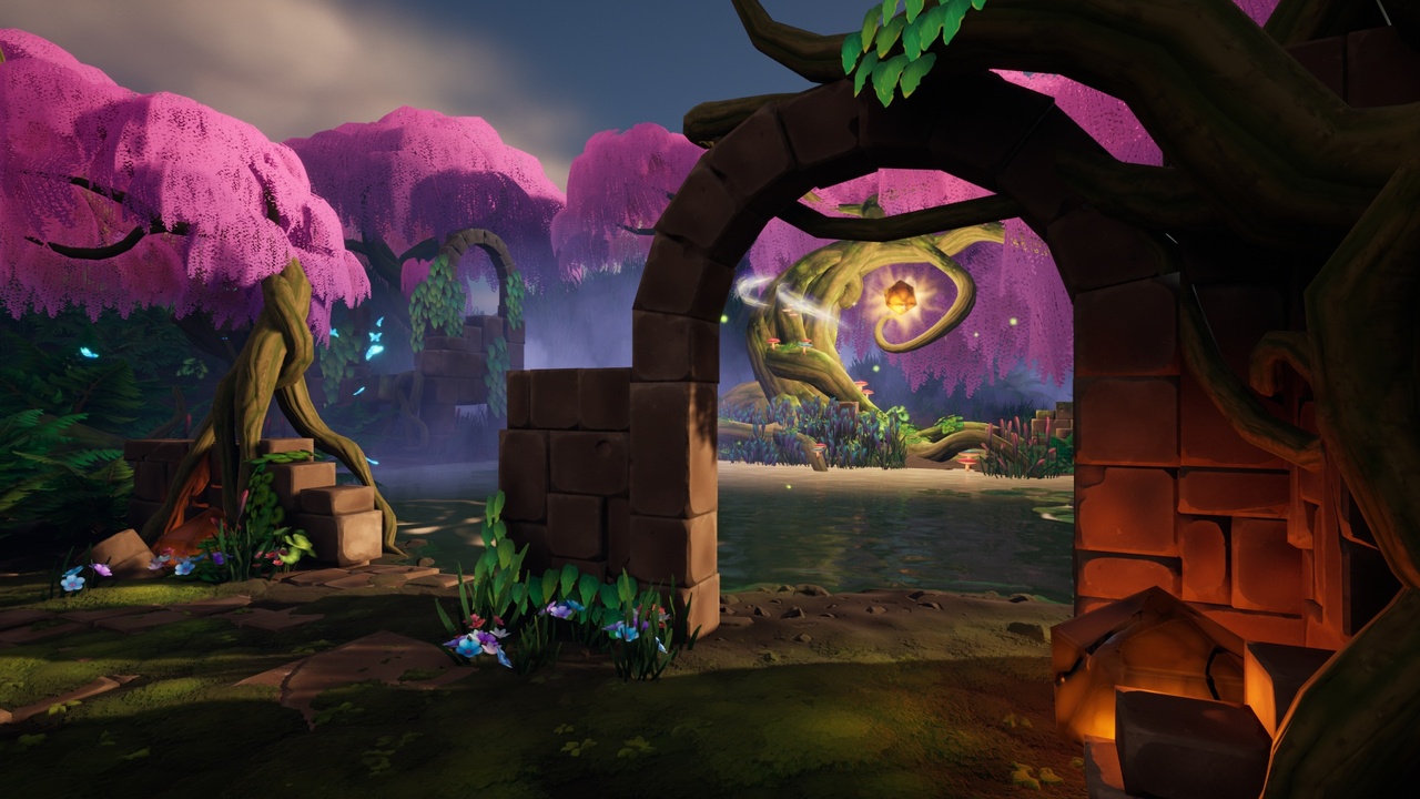 Media 1 for listing Stylized - Fantasy Wisteria Ruin