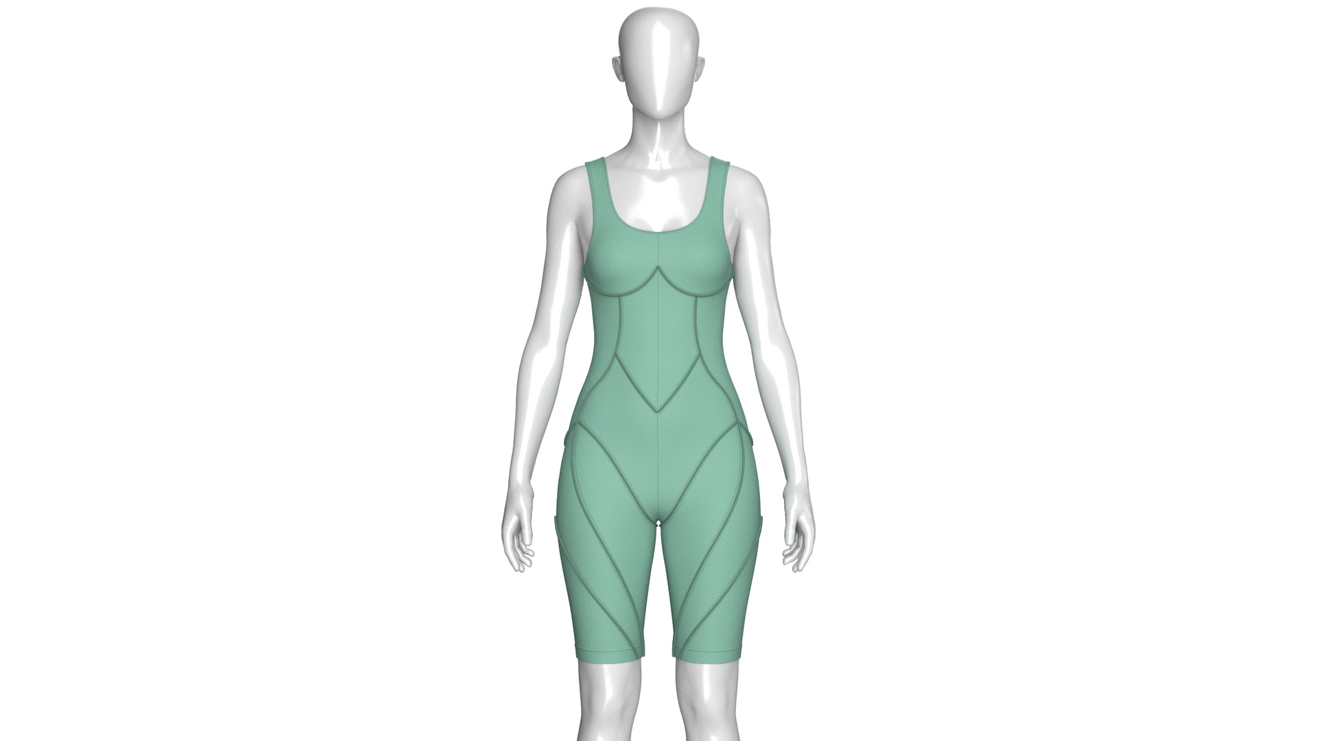 Media 1 for listing Girls Bodysuit Romper With Piping | High Poly