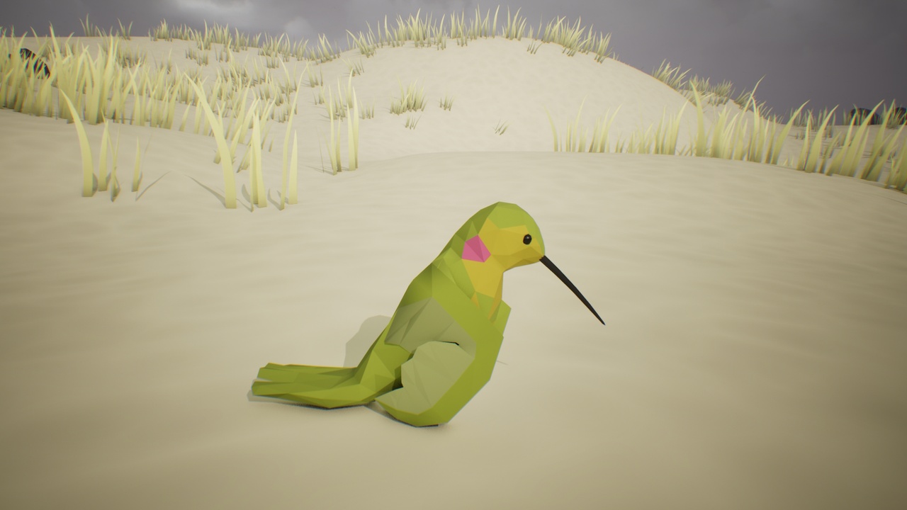 Media 1 for listing Low Poly Bird: Hummingbird