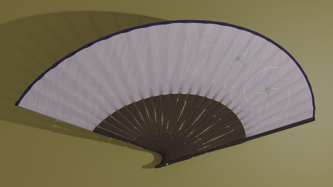 Media 1 for listing Traditional Japanese Folding Fan - Sensu -