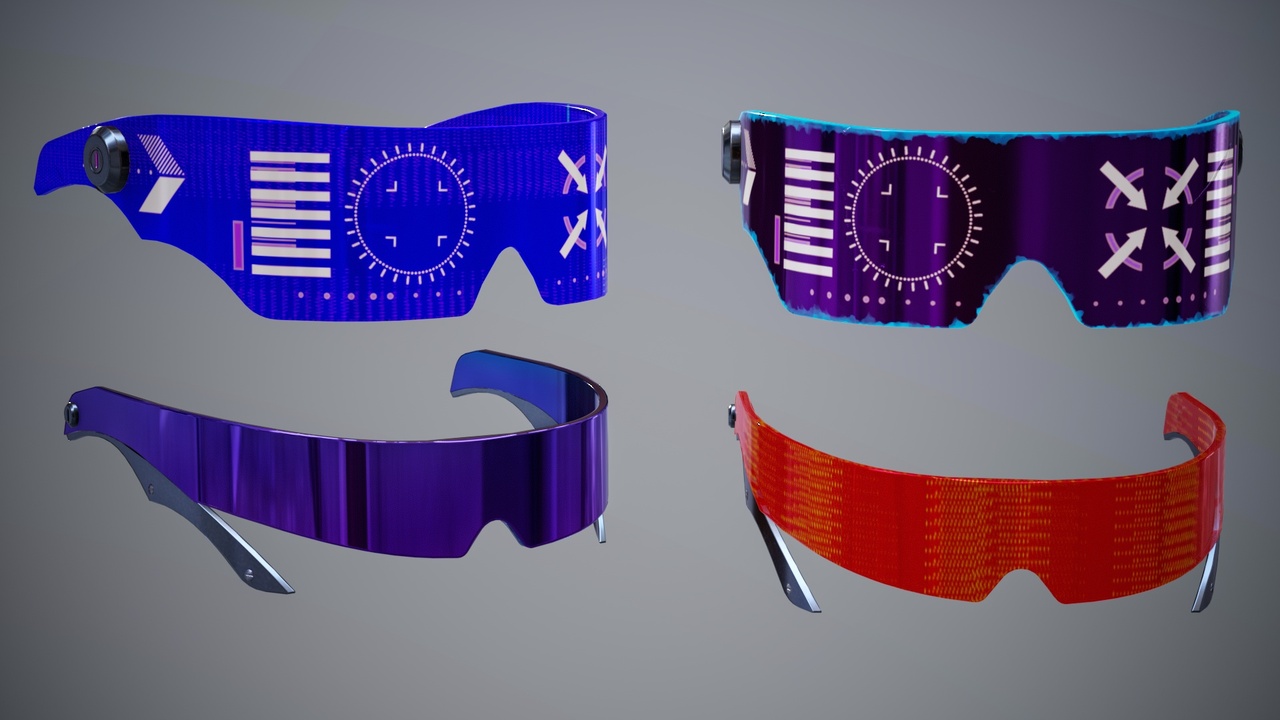 商品 Sci Fi Glasses Goggles v2 Pack 的媒体 1