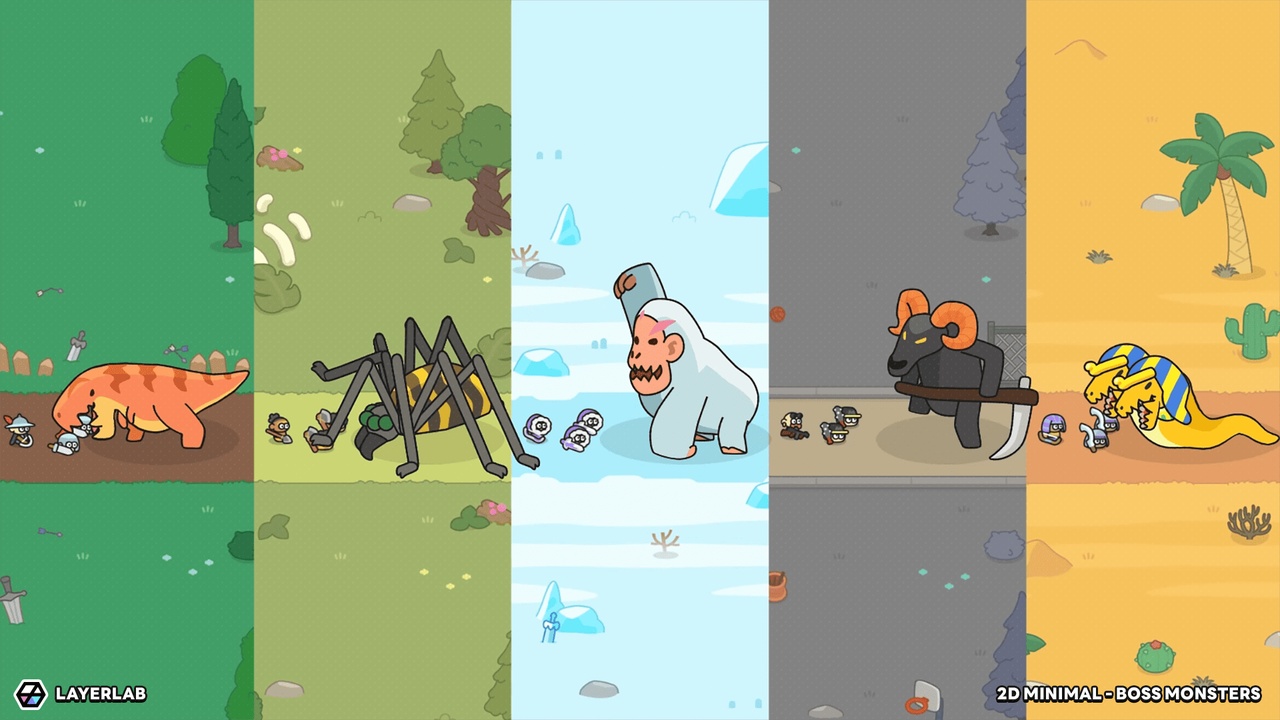 Media 1 for listing 2D Minimal - Boss Monsters