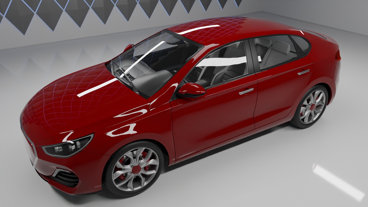 Media 1 for listing Driveable Sedan Car 3 (UE4 & UE5 +blend+FBX)