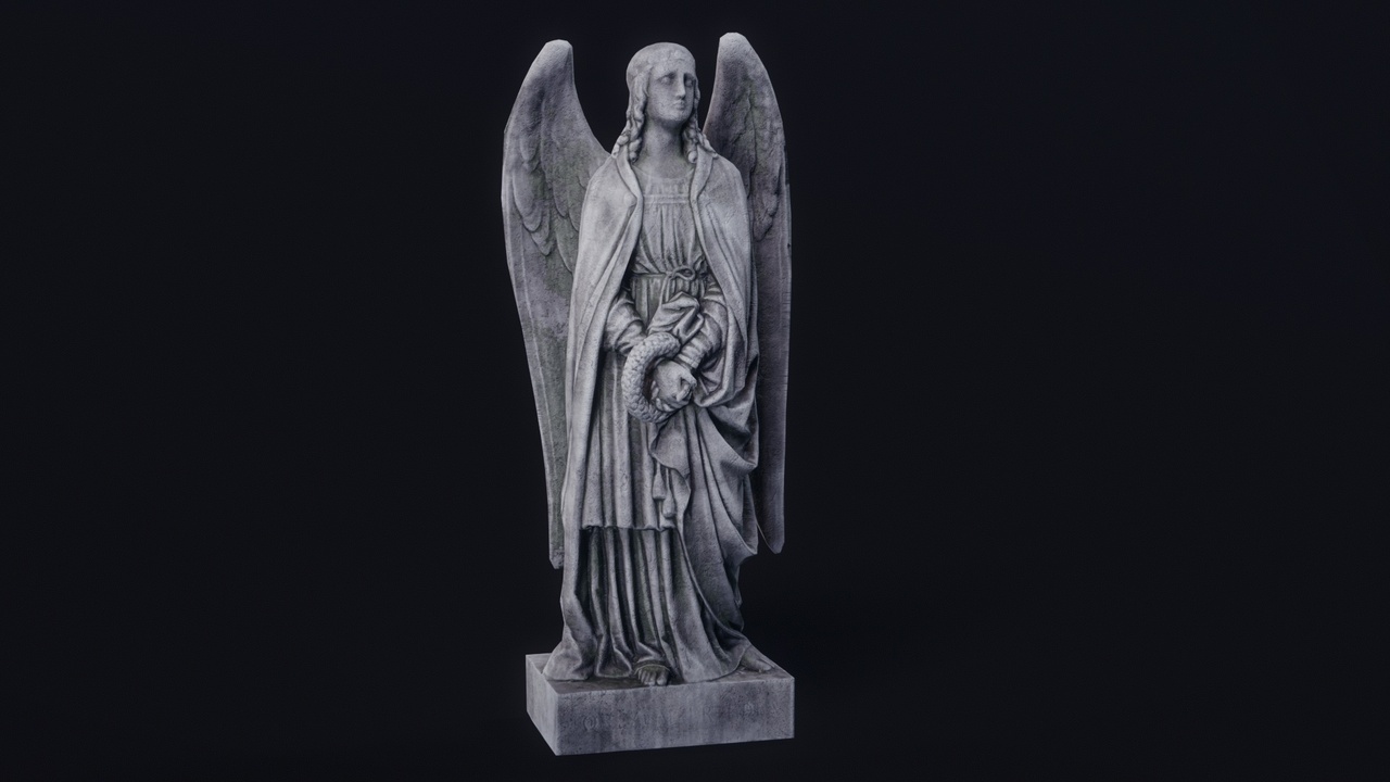Media 1 for listing Gothic Angel Statue