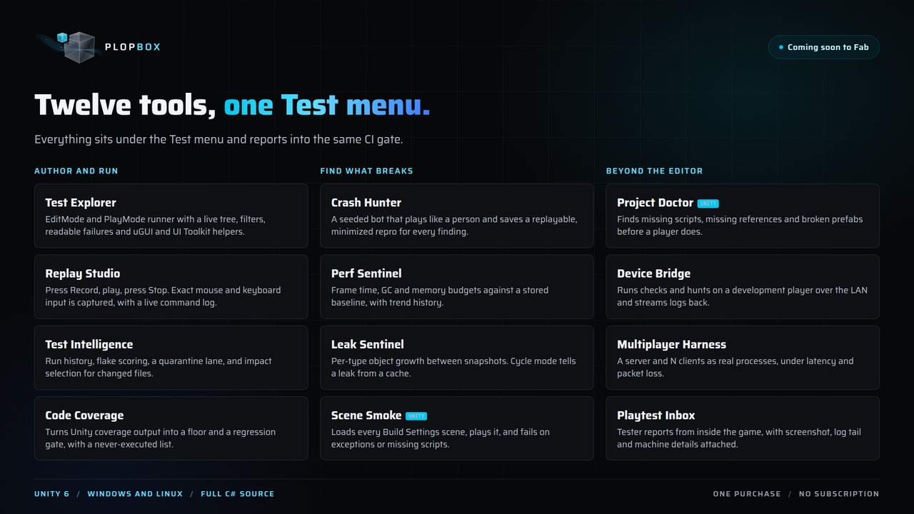 Media 1 for listing Testing Kit for Unity 6 (UTK)