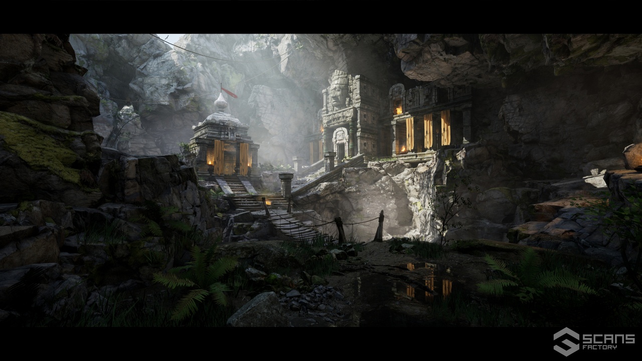 商品 Ancient Temple Ruins - Mountains Environment 的媒体 1